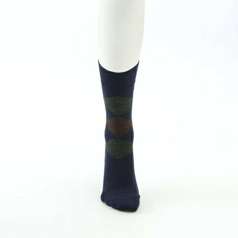 【全品送料無料★〜1/16 23:59迄】【あす楽】【Tabio MEN】 メンズ ウール薄手アーガイルソックス / 靴下屋 靴下 タビオ くつ下 ビジネス クルー メンズ 日本製