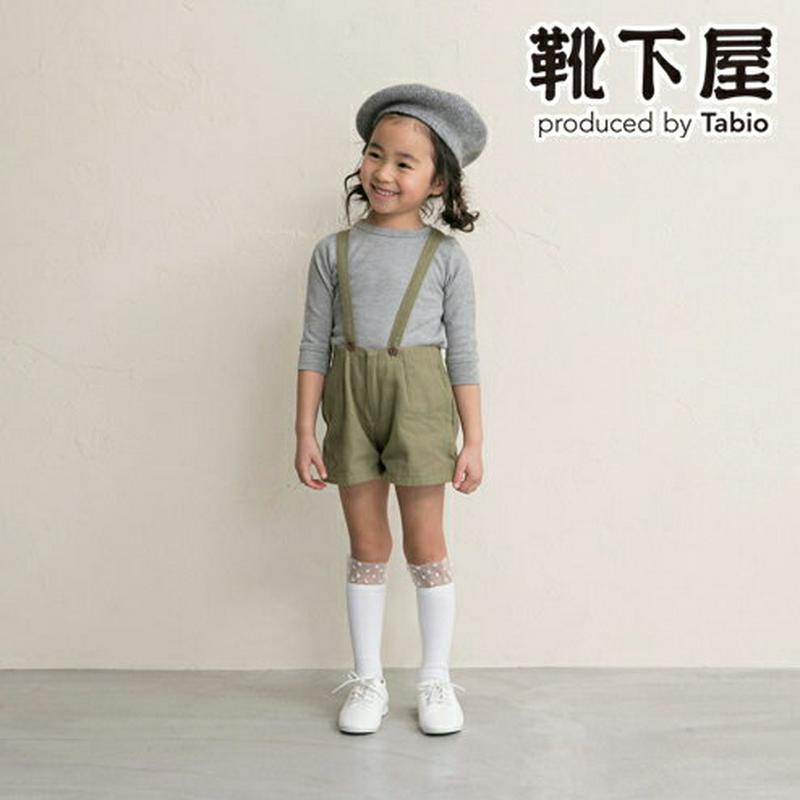 【あす楽】【靴下屋】 キッズチュールドットハイソックス16〜18cm / 靴下 タビオ Tabio くつ下 ハイ キッズ 子供 