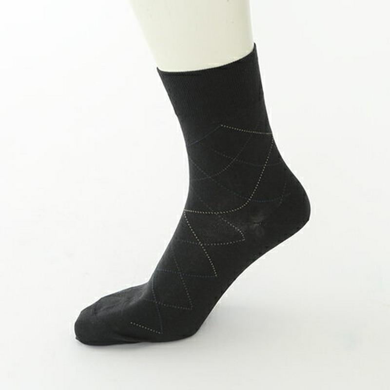 【あす楽】【Tabio MEN】 メンズ ◆消臭◆ダイヤチェックショートソックス / 靴下屋 靴下 タビオ くつ下 メンズ 日本製 父の日 2206mka