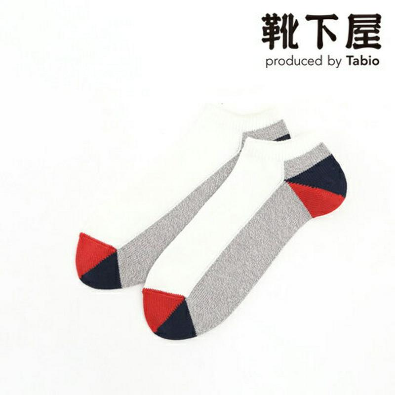 【全品送料無料★〜12/26 23:59迄】【あす楽】【Tabio MEN】 メンズ クレイジーパネルボーダースニーカー用ソックス / 靴下 タビオ くつ下 スニーカー メンズ 日本製 2112ka