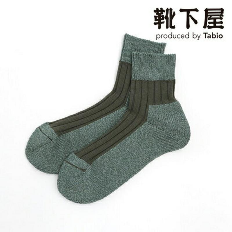 【あす楽】【Tabio MEN】 メンズ 4×2リブパイルショートソックス / 靴下屋 靴下 タビオ くつ下 メンズ リブソックス 日本製 父の日 2206mka