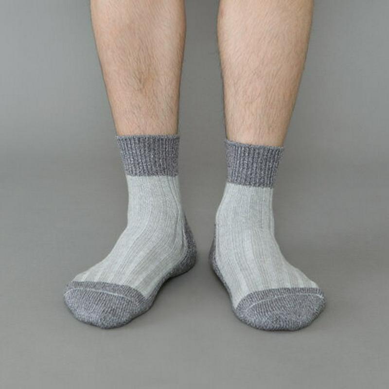 【あす楽】【Tabio MEN】 メンズ 4×2リブパイルショートソックス / 靴下屋 靴下 タビオ くつ下 メンズ リブソックス 日本製 父の日 2206mka