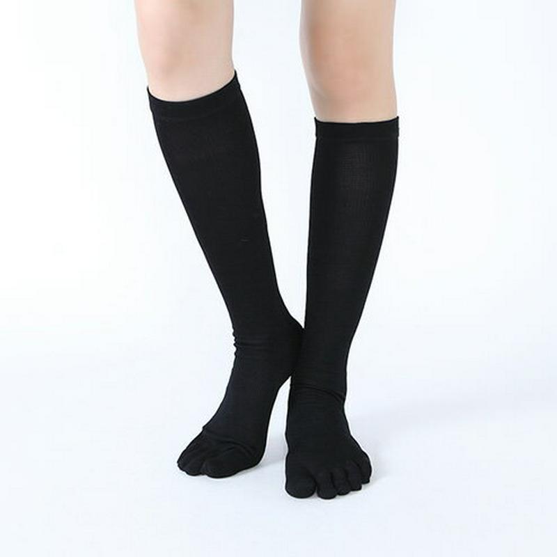 【あす楽】【TABIO LEG LABO】 綿着圧5本指ハイソックス24〜26cm / 靴下屋 靴下 タビオ Tabio くつ下