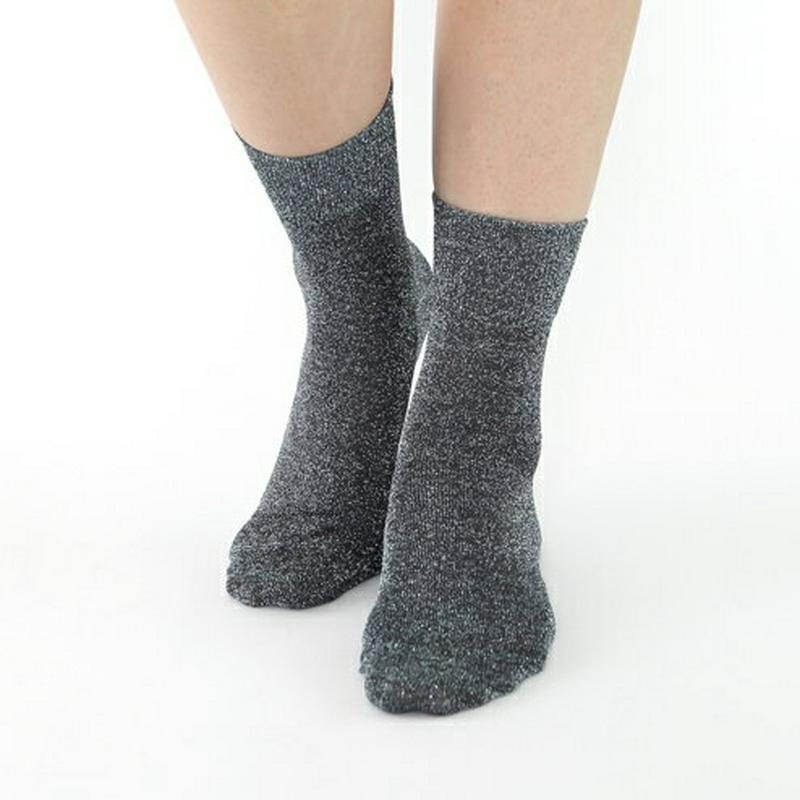 【あす楽】【靴下屋】 ラメゴム長ショートソックス 20〜22cm / 靴下 タビオ Tabio くつ下 ショート レディース 小