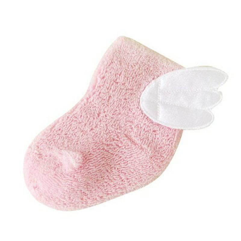 【あす楽】【靴下屋】 ベビー天使の羽付きソックス ピンク / 靴下 タビオ Tabio くつ下 ベビー 子供 子供用靴下 出産祝い 日本製 ¬¬