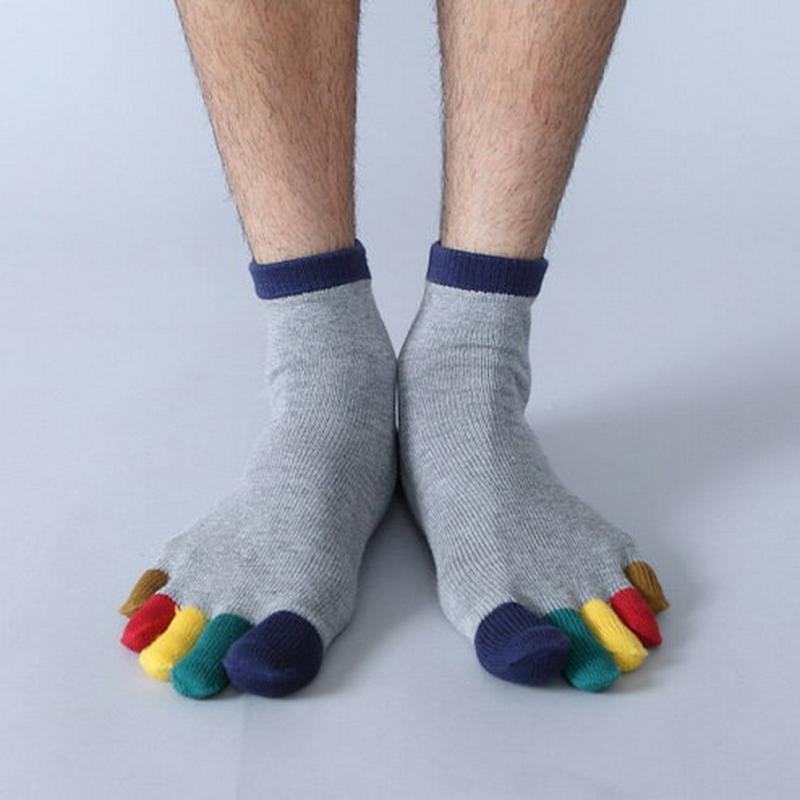 【あす楽】【Tabio MEN】 メンズ指先レインボー五本指ソックス25〜27cm / 靴下屋 靴下 タビオ Tabio くつ下