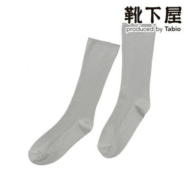 【あす楽】【Tabio】 ソフトナイロン2×2リブソックス / 靴下屋 靴下 タビオ くつ下 クルー レディース 日本製