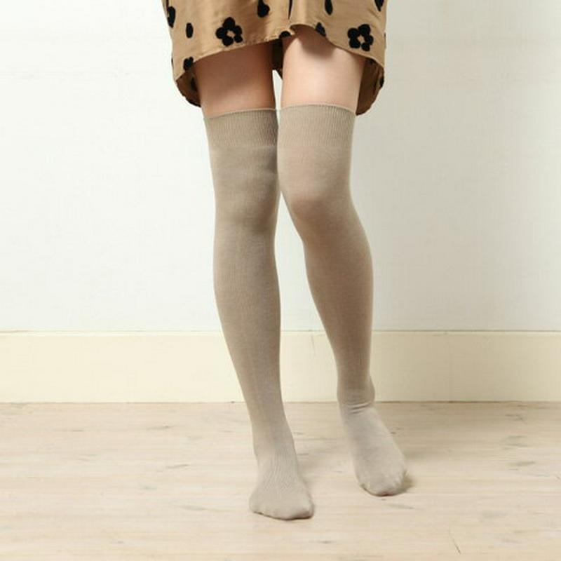 【あす楽】【靴下屋】 コットンブレンドニーハイソックス / 靴下 タビオ Tabio くつ下 レディース ニーハイソックス 日本