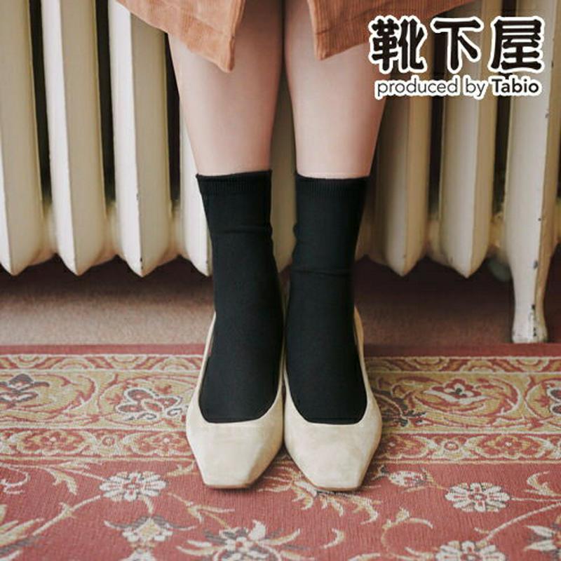 【あす楽】【靴下屋】 コットンブレンド無地ソックス24〜26cm / 靴下 タビオ Tabio くつ下 ショート レディース 日本製 2206ka