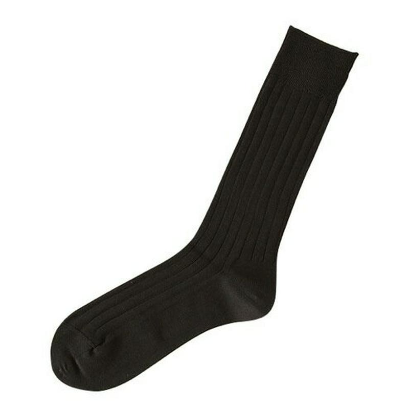 【あす楽】【Tabio MEN】 メンズ9×2つやリブビジネスソックス チャコール グレー ダークグレー / 靴下屋 靴下 タビ