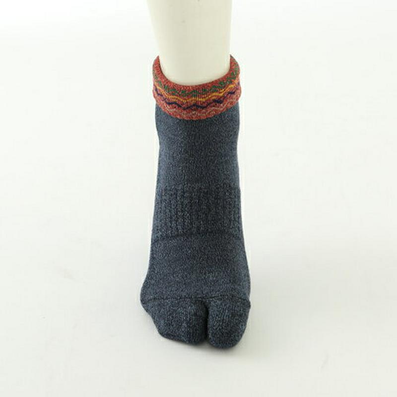 【あす楽】【公式 Tabio MEN】 メンズ 折返し 波柄 足袋 パイル ショートソックス 27～29cm / 靴下屋 靴下 タビオメン タビオ くつ下 ショート ソックス くるぶし上 足袋ソックス 大きいサイズ L 紳士 日本製