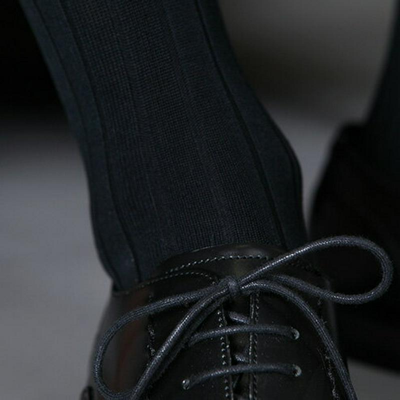 【あす楽】【Tabio MEN】 メンズ9×2つやリブビジネスソックス 27〜29cm クロ 黒 ブラック / 靴下屋 靴下 タ