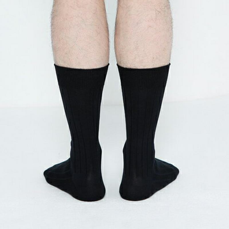 【あす楽】【Tabio MEN】 メンズ9×2つやリブビジネスソックス 27〜29cm クロ 黒 ブラック / 靴下屋 靴下 タ