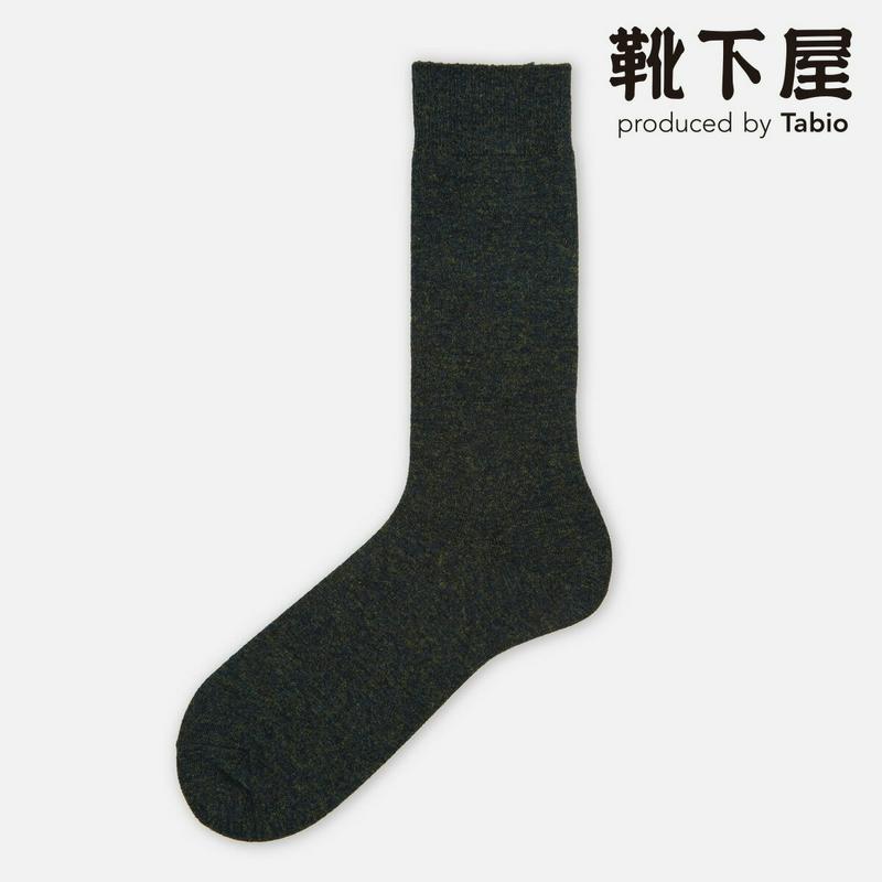 【全品送料無料★〜1/16 23:59迄】【あす楽】【Tabio MEN】 メンズ ウールメリノウール無地ソックス / 靴下屋 靴下 タビオ くつ下 ビジネス クルー メンズ 日本製