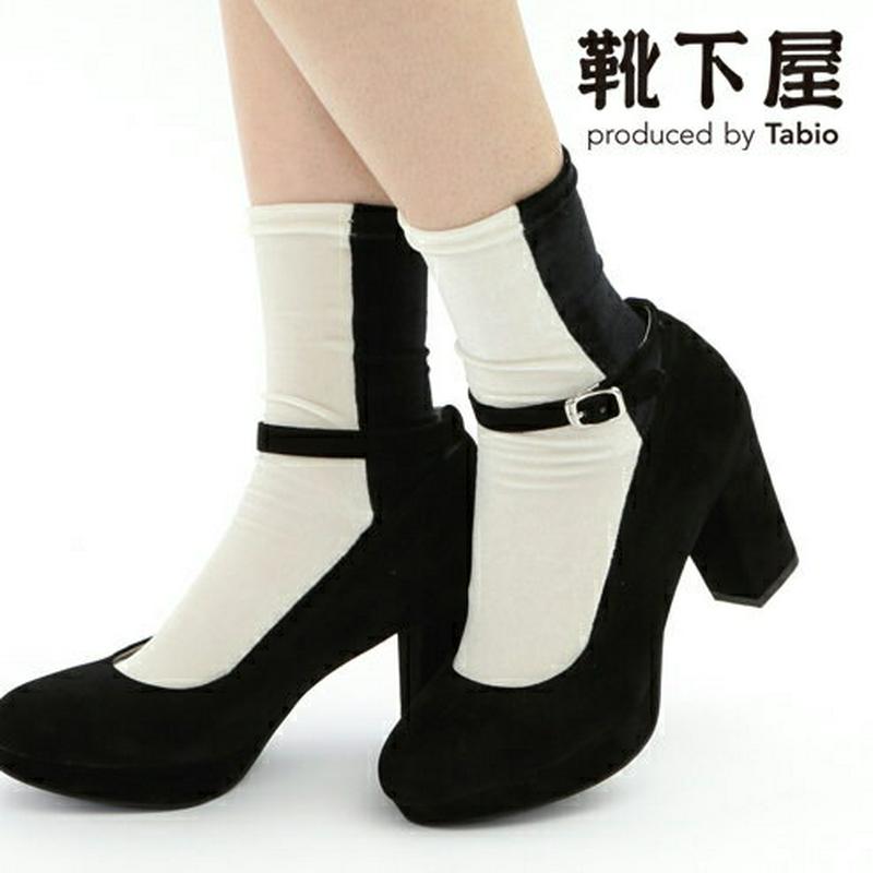 【全品送料無料★~12/26 09:59迄】【あす楽】【公式 Tabio】 縫製ベロア2トーンソックス24~26cm / 靴下屋 靴下 タビオ Tabio くつ下 ショート レディース 大きいサイズ Lサイズ 日本製 2312de
