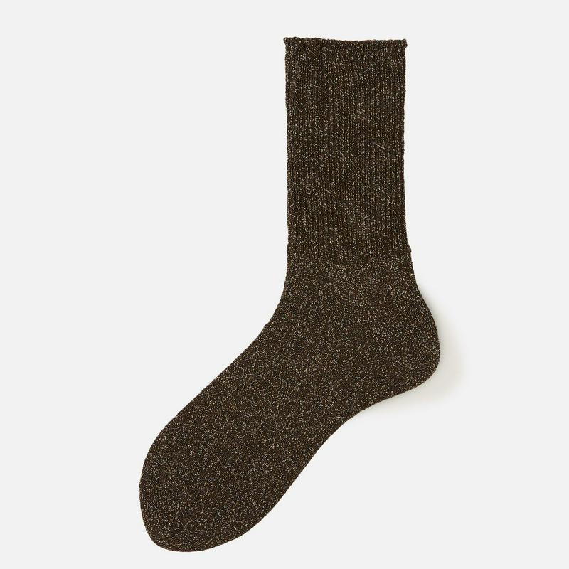 【あす楽】【靴下屋】 Mix グリッター ラメソックス / 靴下 タビオ Tabio くつ下 クルー レディース 日本製 2022SUMMER 2206ka