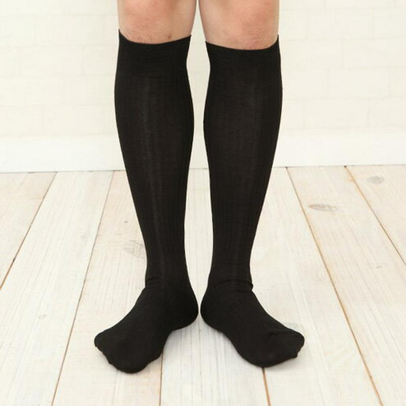 【あす楽】【Tabio MEN】 メンズ 6×2リブロングホーズ / 靴下屋 靴下 タビオ くつ下 ハイソックス ビジネスソックス メンズ リブソックス 日本製