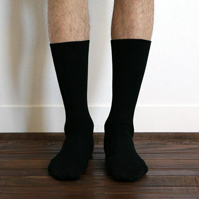 【あす楽】【Tabio MEN】 メンズ さらりとした2×1リブソックス27〜29cm / 靴下屋 靴下 タビオ くつ下 クルー