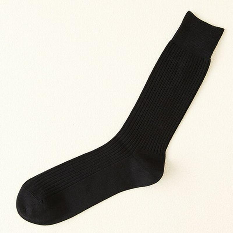 【あす楽】【Tabio MEN】 メンズさらりとした2×2リブソックス27〜29cm コン 紺 ネイビー / 靴下屋 靴下 タビオ Tabio くつ下 メンズ 日本製 夏 ¬