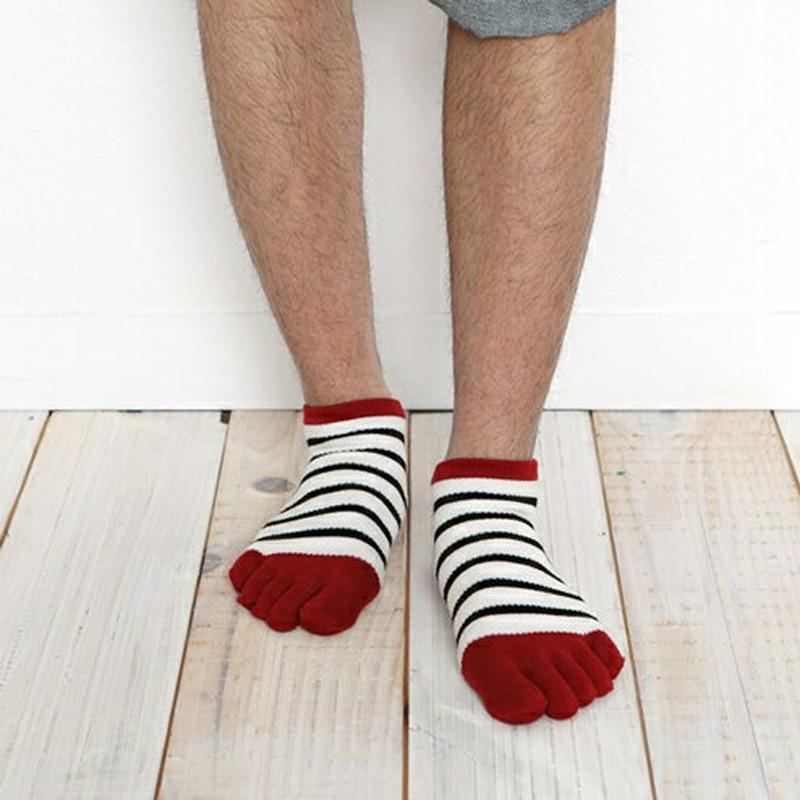 【あす楽】【Tabio MEN】 メンズ メッシュボーダー 五本指 スニーカー用ソックス / 靴下屋 靴下 タビオ Tabio 