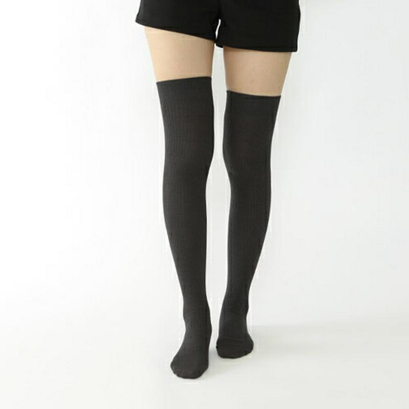 【全品送料無料★～3/11 23:59迄】【あす楽】【公式 Tabio】 レングスフリー 3×1リブニーハイソックス / 靴下屋 靴下 タビオ くつ下 レディース 日本製