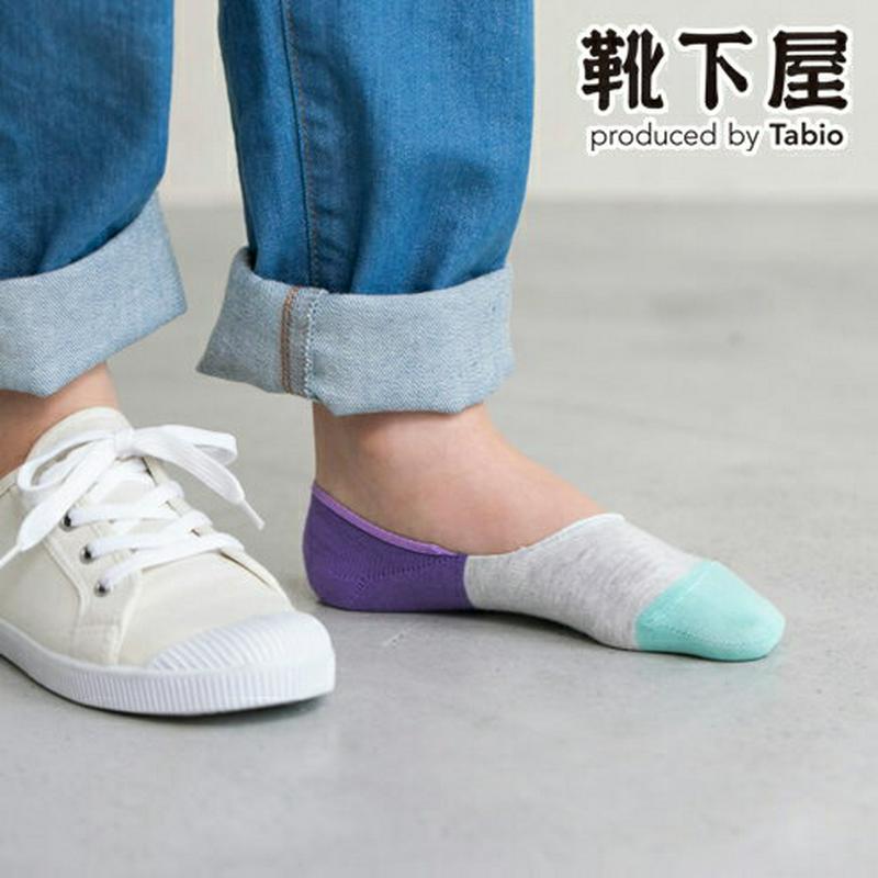 【全品送料無料~6/26 09:59迄】【あす楽】【公式 靴下屋】 キッズ トリコロール カバーソックス 19~21cm / 靴下 タビオ Tabio くつ下 キッズ カバー フットカバー 子供 子供用靴下 男の子 女の子 日本製
