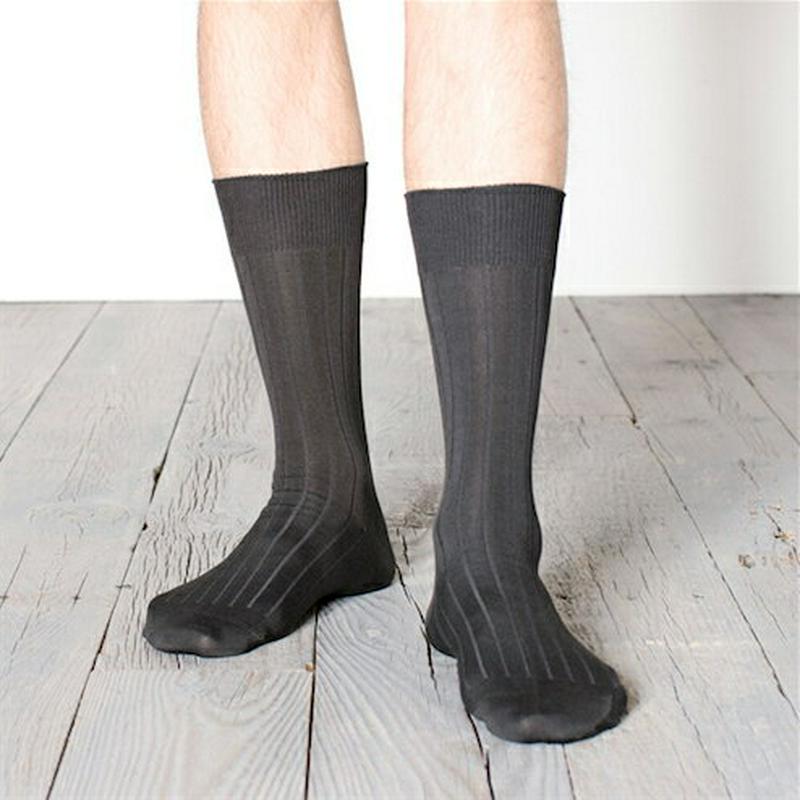 【あす楽】【Tabio MEN】 メンズ9×2つやリブビジネスソックス 23〜24cm ノウコン 紺　ネイビー / 靴下屋 靴下