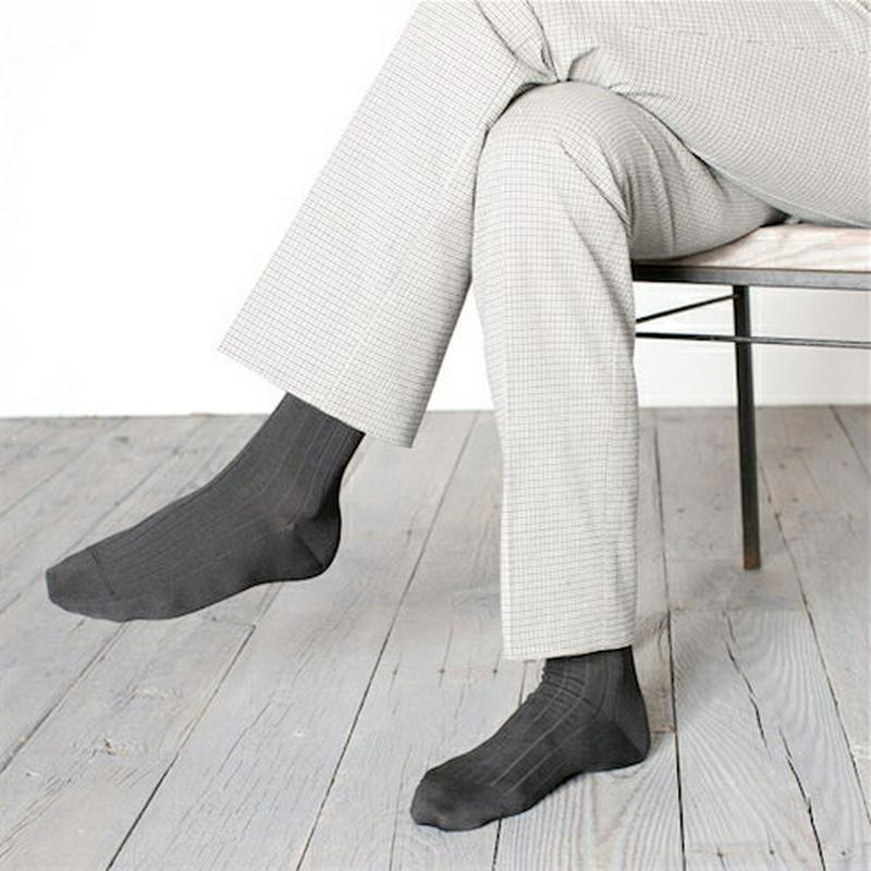 【あす楽】【Tabio MEN】 メンズ9×2つやリブビジネスソックス 23〜24cm / 靴下屋 靴下 タビオ くつ下 メンズ