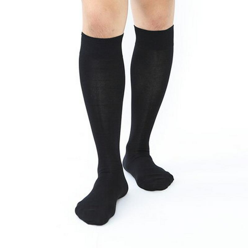 【全品送料無料～6/26 09:59迄】【あす楽】【公式 Tabio MEN】 メンズ スーピマ綿 ベタ ロングホーズ / 靴下屋 靴下 タビオメン タビオ くつ下 ビジネス ハイソックス ビジネスソックス ソックス 紳士 黒 日本製