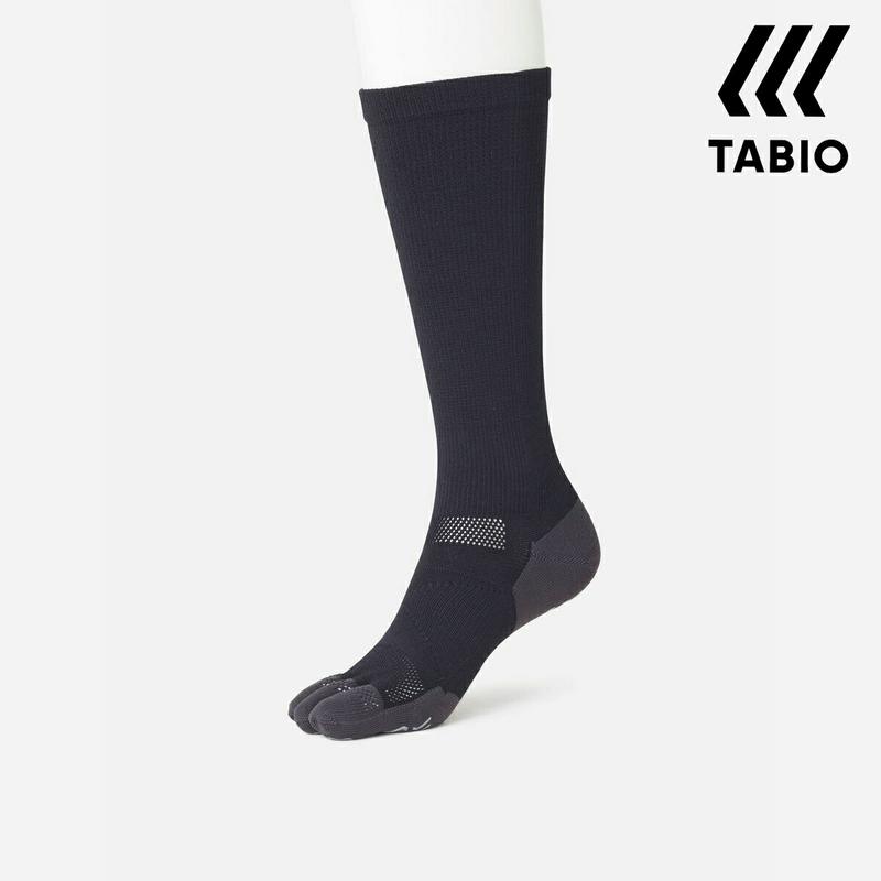 【あす楽】【TABIO SPORTS】 レーシングラン コンプレッション 五本指 ハイソックス 23〜25cm / 靴下屋 靴下 タビオ タビオスポーツ Tabio くつ下 スポーツ ジュニア ソックス レディース ランニング ジョギング マラソン 陸上 日本製