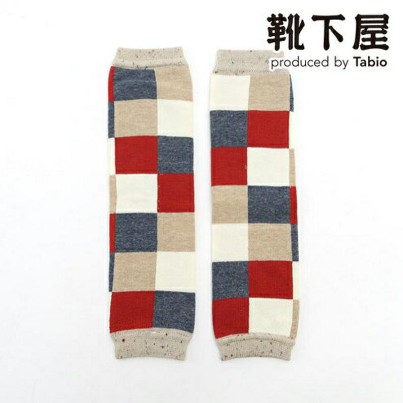 【全品送料無料～6/26 09:59迄】【あす楽】【公式 靴下屋】 ベビー カラフルブロックレッグウォーマー / 靴下 タビオ Tabio くつ下 ベビー ベビーソックス 子供 子供用靴下 出産祝い ギフト 日本製