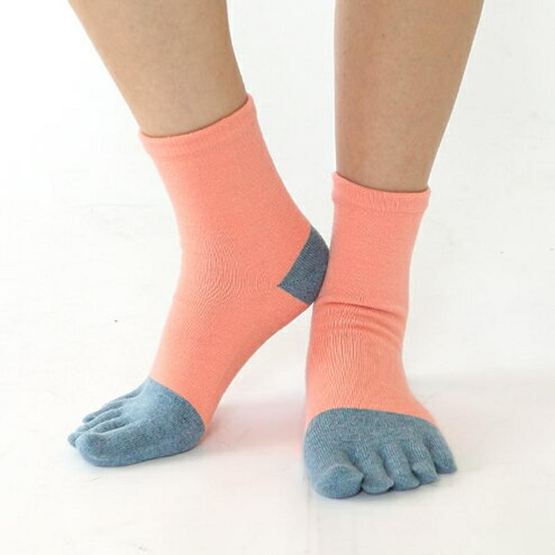 【あす楽】【靴下屋】 2面切り替え5本指ソックス / 靴下 タビオ Tabio くつ下 レディース 日本製