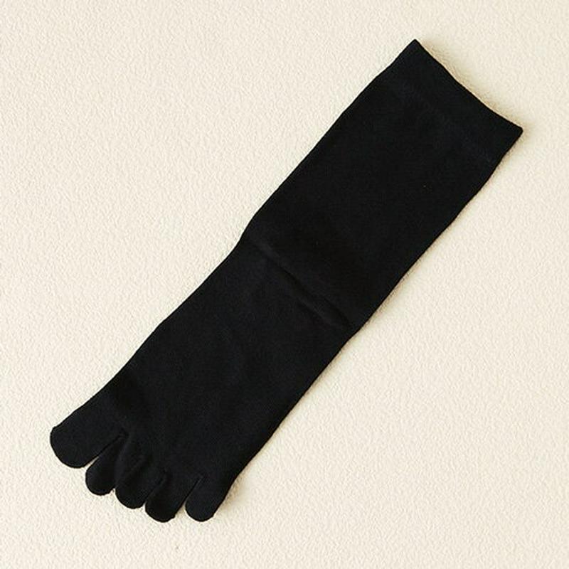 【あす楽】【靴下屋】 うるおいキープ無地5本指ソックス コン 紺 ネイビー / 靴下 タビオ Tabio くつ下 レディース 日