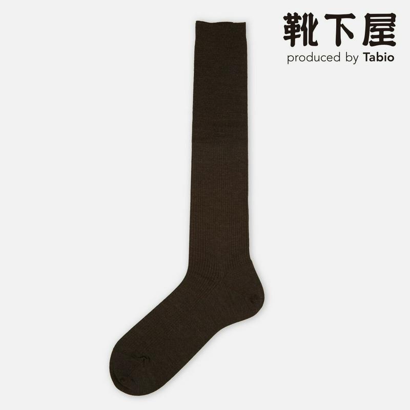 【あす楽】【Tabio MEN】 メンズ L220 ウール 細リブ ハイソックス / 靴下屋 靴下 タビオ くつ下 ハイ メンズ