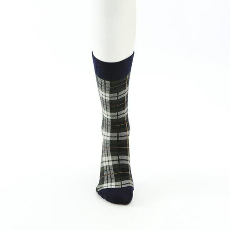 【全品送料無料★〜12/26 23:59迄】【あす楽】【Tabio MEN】 メンズウールタータンチェックソックス / 靴下屋 靴下 タビオ Tabio くつ下 クルー メンズ 日本製 2012ka
