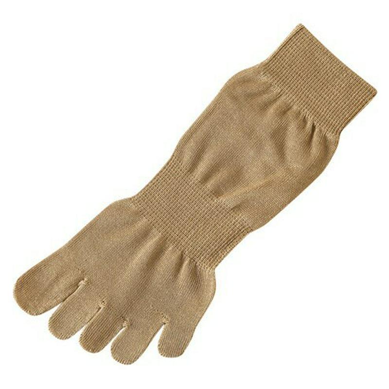 【あす楽】【TABIO LEG LABO】 綿100％ゴム長五本指ショートソックス 23.0〜24.0cm ベージュ / 靴下屋 靴下 タビオ Tabio くつ下 レディース 日本製 ¬