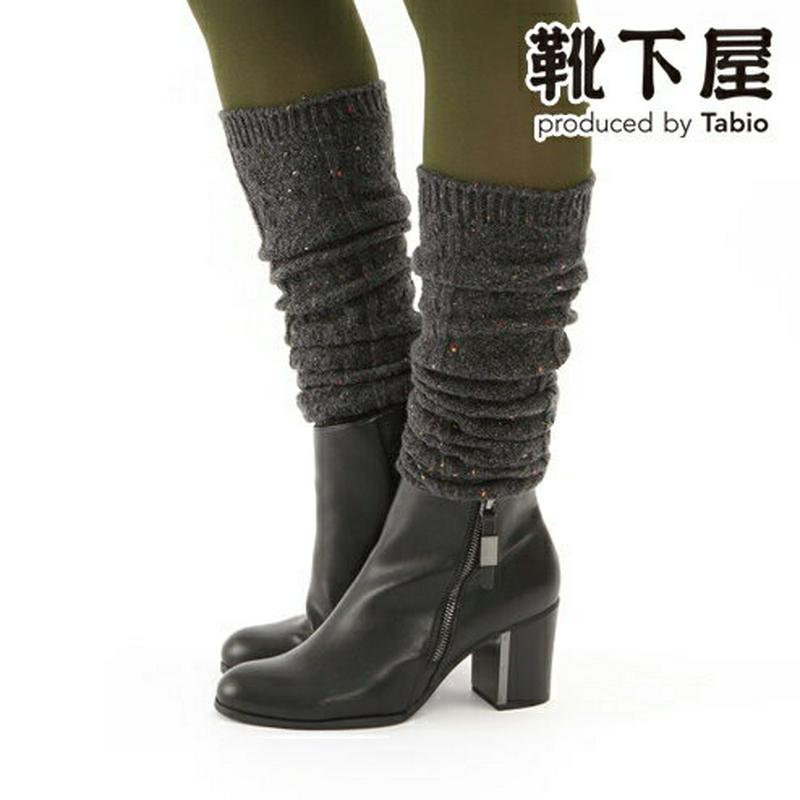 【全品送料無料★〜12/26 23:59迄】【あす楽】【靴下屋】 ネップダイヤフロートレッグウォーマー / 靴下屋 靴下 タビオ Tabio くつ下 レッグウォーマー レディース 日本製 2112ka