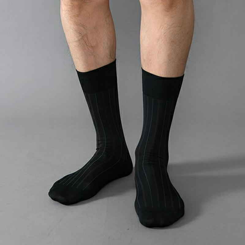 【全品送料無料★〜6/11 23:59迄】【あす楽】【Tabio MEN】 メンズチョークストライプソックス27〜29cm コン 紺 ネイビー / 靴下屋 靴下 タビオ Tabio くつ下 メンズ 日本製 父の日 ¬¬