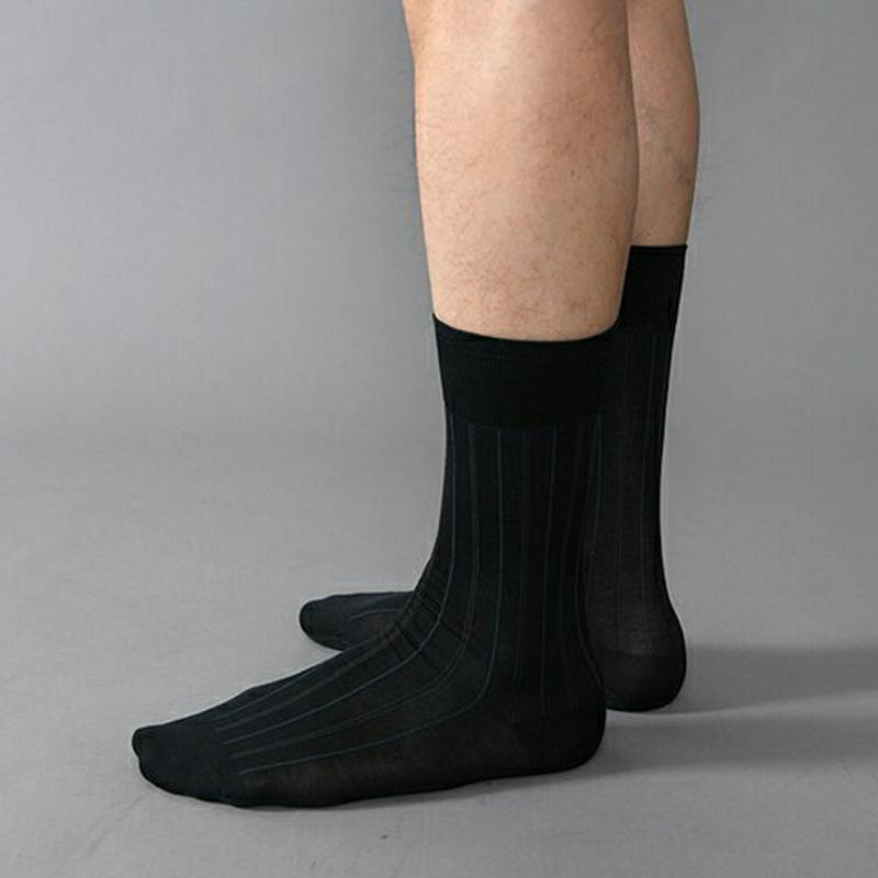 【全品送料無料★〜6/11 23:59迄】【あす楽】【Tabio MEN】 メンズチョークストライプソックス27〜29cm コン 紺 ネイビー / 靴下屋 靴下 タビオ Tabio くつ下 メンズ 日本製 父の日 ¬¬