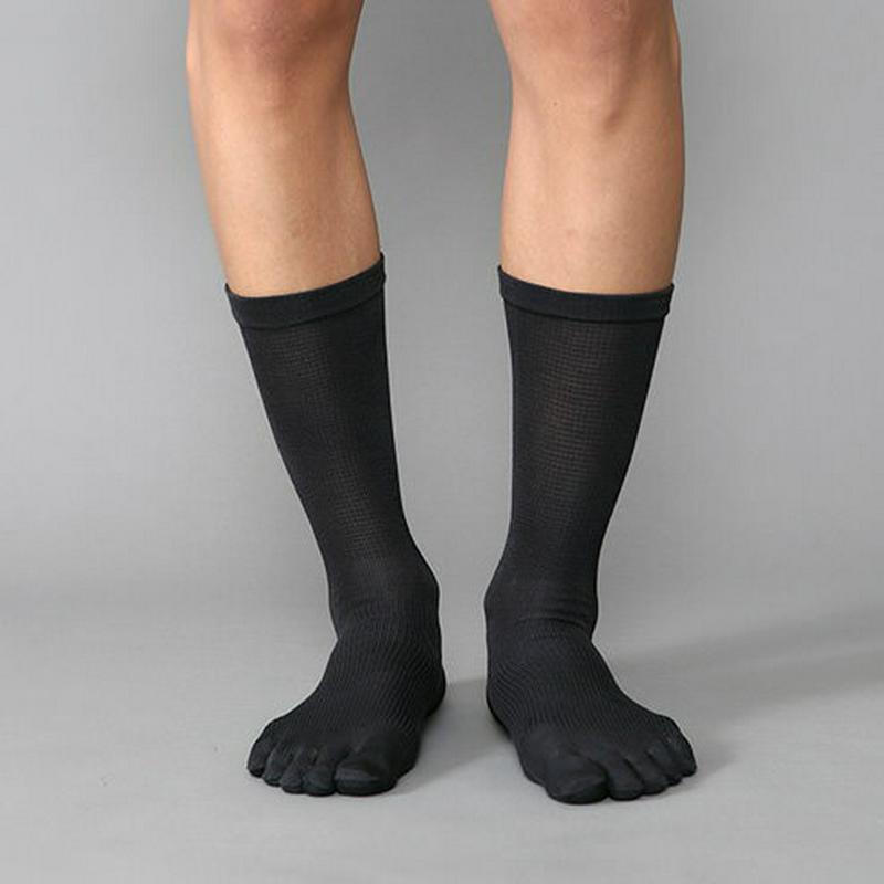 【あす楽】【Tabio MEN】 メンズ　クレモード五本指ビジネスソックス27〜29cm / 靴下屋 靴下 タビオ くつ下 クル