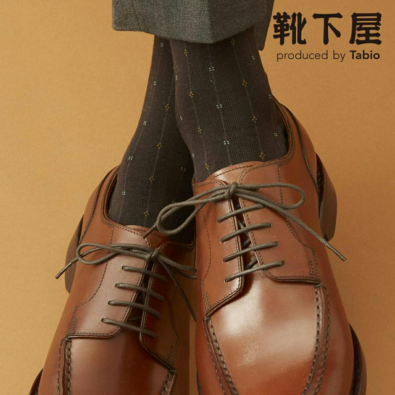 【あす楽】【Tabio MEN】 メンズ ストライプ 小紋柄 ソックス / 靴下屋 靴下 タビオ くつ下 クルー ビジカジ ビジネス メンズ 日本製 父の日 2206mka