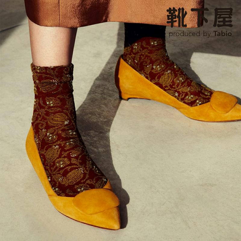 【あす楽】【Tabio】 つぼみフロートロークルー / 靴下屋 靴下 タビオ くつ下 ショート レディース 日本製