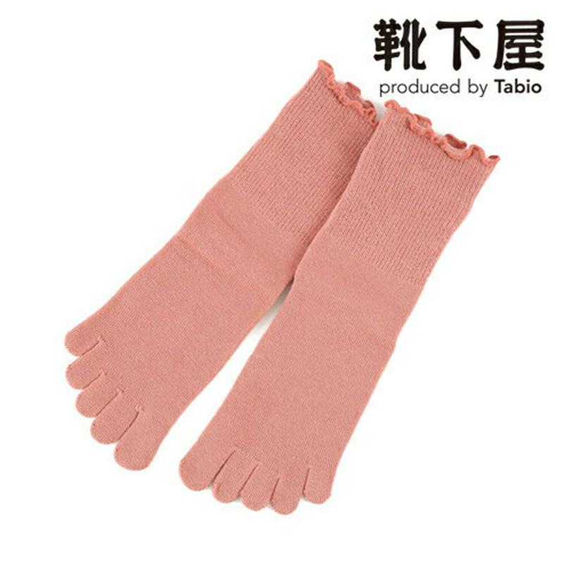 【全品送料無料★〜6/11 23:59迄】【あす楽】【靴下屋】 足首メロウ五本指ソックス / 靴下 タビオ Tabio くつ下 クルー レディース 日本製 2206ka