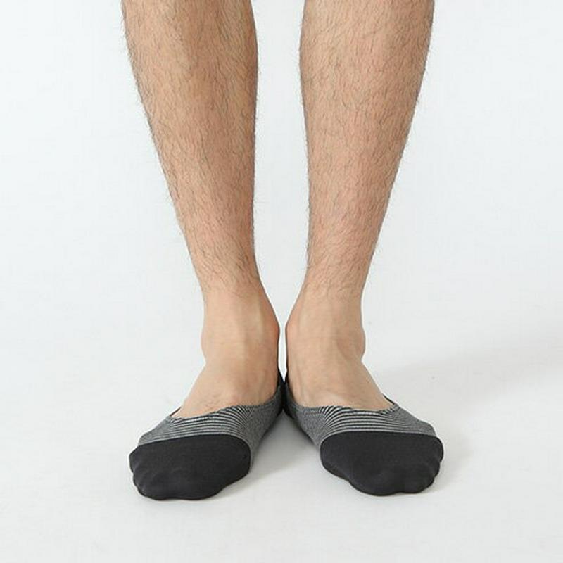 【あす楽】【Tabio MEN】メンズデオセル縫製ボーダーカバーソックス / 靴下屋 靴下 タビオ Tabio くつ下 メンズ カジュアル フットカバー 日本製