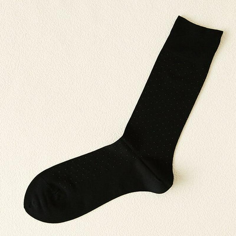【あす楽】【Tabio MEN】 メンズピンドットビジネスソックス23〜25cm クロ 黒 ブラック / 靴下屋 靴下 タビオ Tabio くつ下 メンズ 日本製 父の日 ¬¬