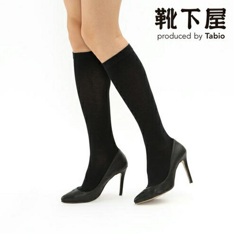 【あす楽】【TABIO LEG LABO】 NEW 綿の着圧ハイソックス / 靴下屋 靴下 タビオ Tabio くつ下 ハイソックス 着圧 レディース 日本製