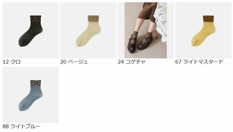 【あす楽】【靴下屋】 ゴム口 タイル柄 チュール ショートソックス / 靴下 タビオ Tabio くつ下 ショート チュール シ