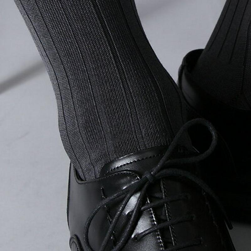 【あす楽】【Tabio MEN】 メンズ9×2つやリブビジネスソックス チャコールグレー グレー 灰色 / 靴下屋 靴下 タビオ