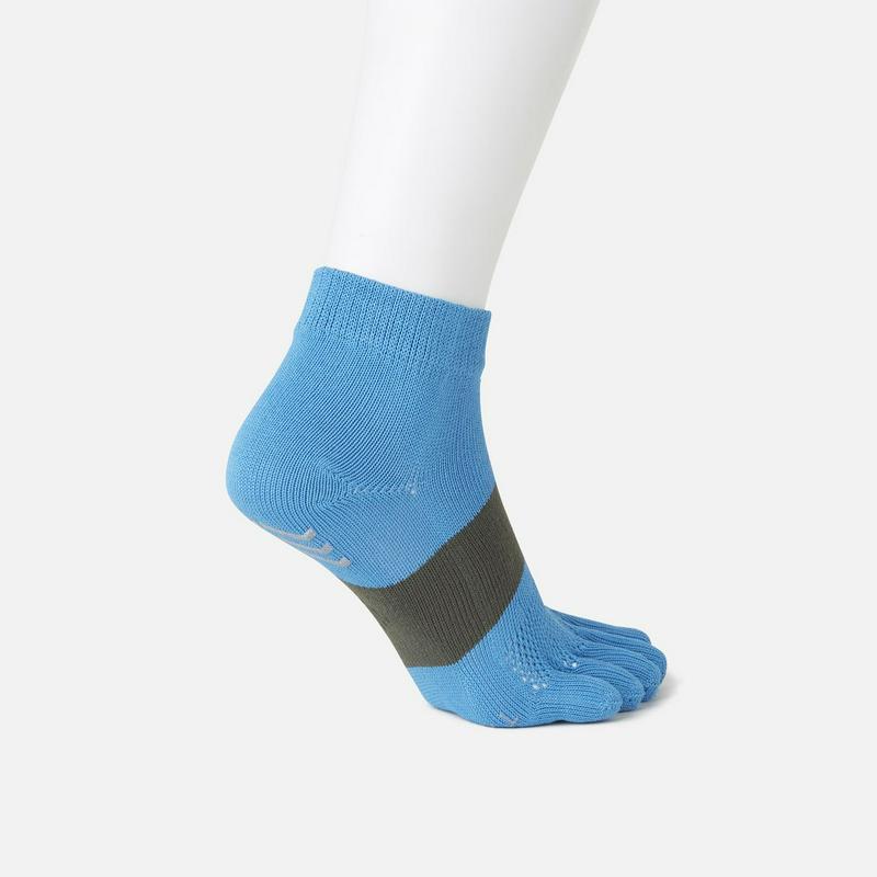 【TABIO SPORTS】 レーシングラン 五本指ソックス 27.0〜29.0cm グレー 灰色 / 靴下屋 靴下 タビオ タビオスポーツ Tabio くつ下 ショート 5本指 五本指 5本指靴下 五本指靴下 メンズ ランニング マラソン 大きいサイズ L 日本製 ¬¬