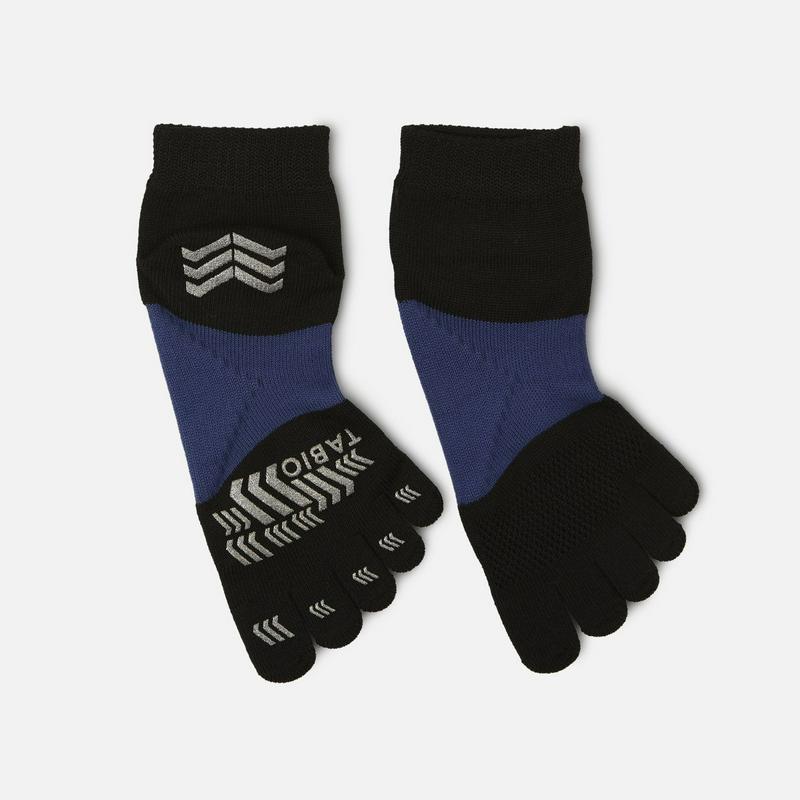 【TABIO SPORTS】 レーシングラン 五本指ソックス 25.0〜27.0cm ブラック 黒 クロ / 靴下屋 靴下 タビオ タビオスポーツ Tabio くつ下 ショート 5本指 五本指 5本指靴下 五本指靴下 5本指ソックス メンズ ランニング マラソン 日本製 ¬¬